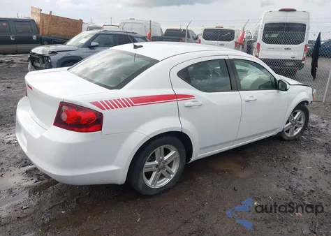 2012 Dodge Avenger Sxt from USA, damaged, VIN 1C3CDZCB4CN219705